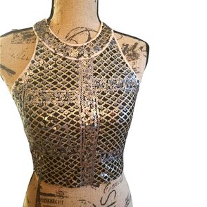 Sequin Crop Top